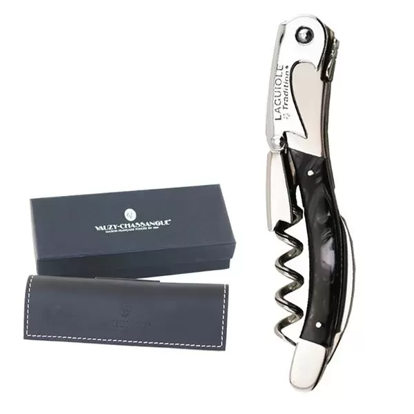 Handcrafted two-lever corkscrew with