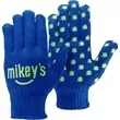 Royal blue knit gloves