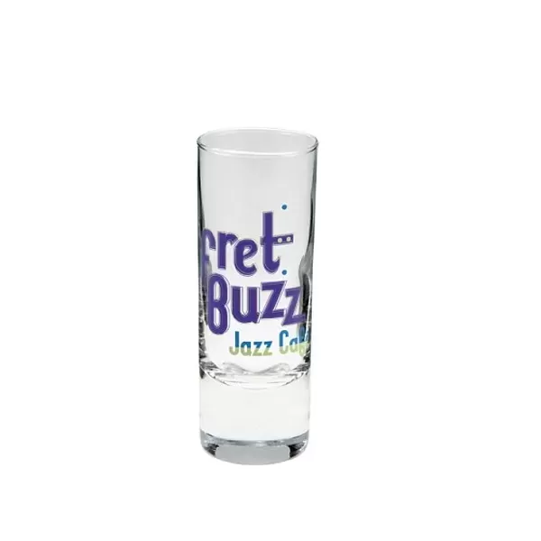 Glass shooter, clear, 2