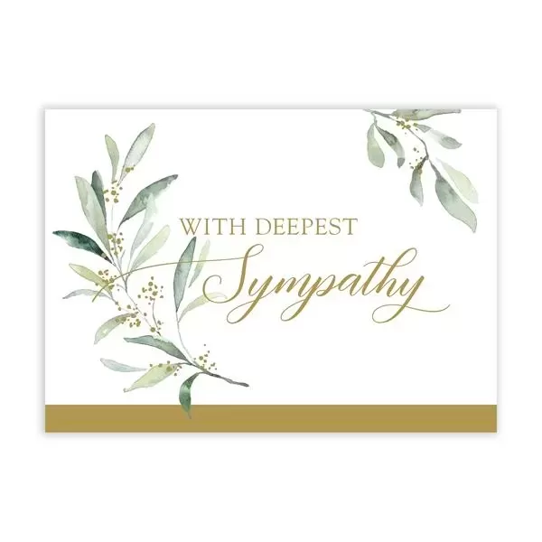 Sympathy Greenery greeting card