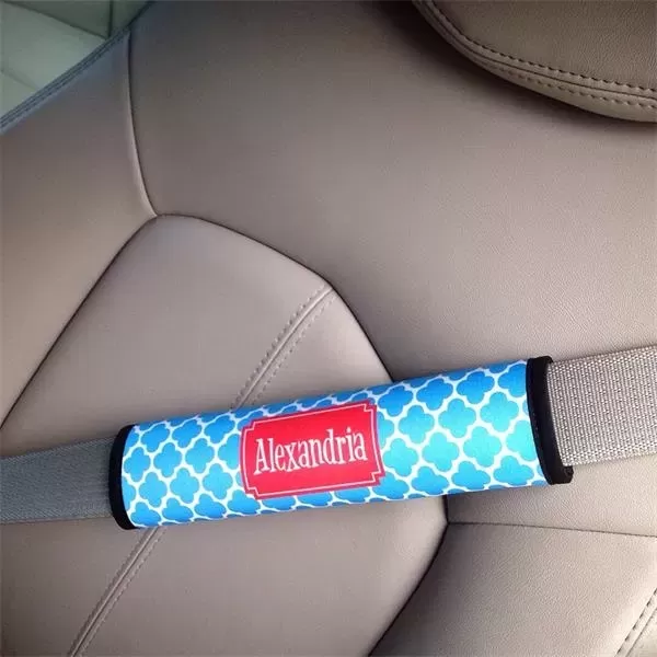 Seatbelt covers made of