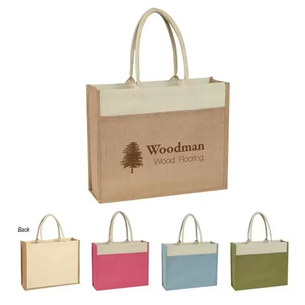 Jute Tote with Front
