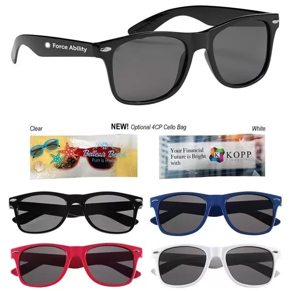 Polarized sunglasses made of