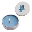 Snap top tin candle