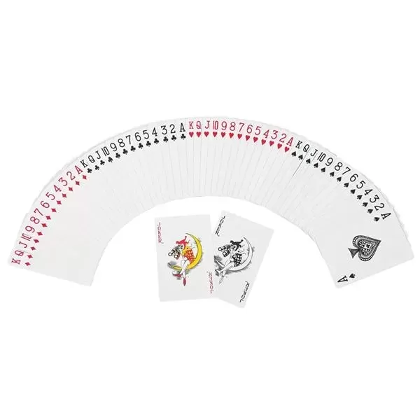 Paper playing cards in