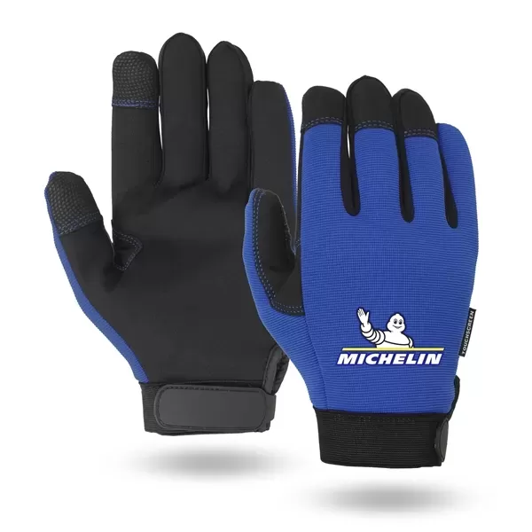 Mechanics gloves, black synthetic