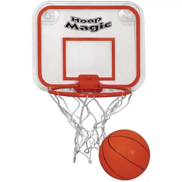 Miniature basketball and hoop