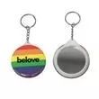 Rainbow Mirror Keychain 