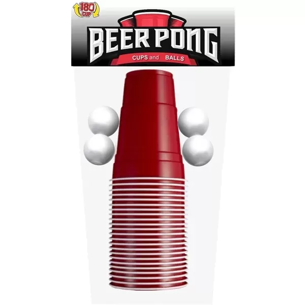Beer pong set with