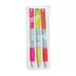 Pack of 3 highlighter/pen