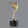 Gleaming Cast Metal Award