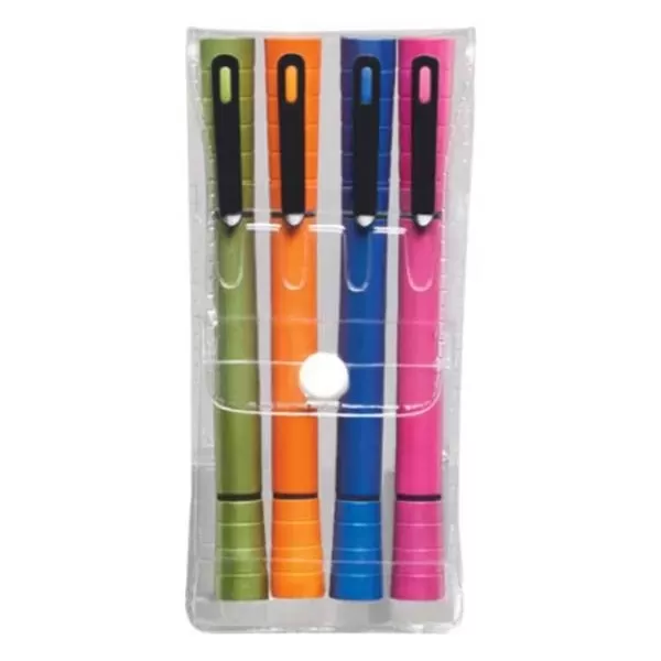 Pack of 4 highlighter/pen