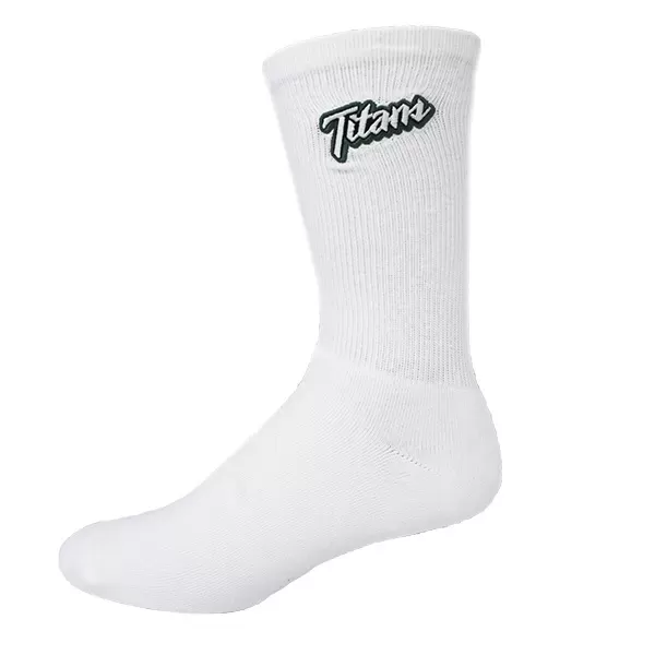 Crew socks with a