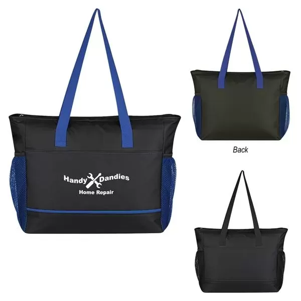 Cooler bag with zippered