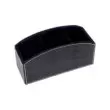 Desktop caddy, black leatherette