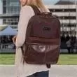 All-leather laptop backpack with