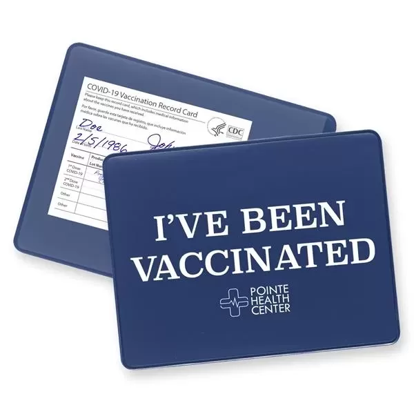 COVID vaccination card holder
