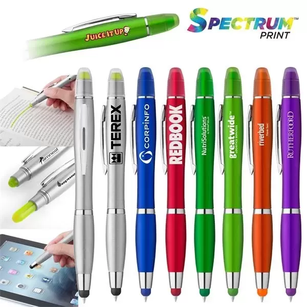 Curvaceous metallic colored stylus