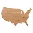 USA shape bamboo cutting