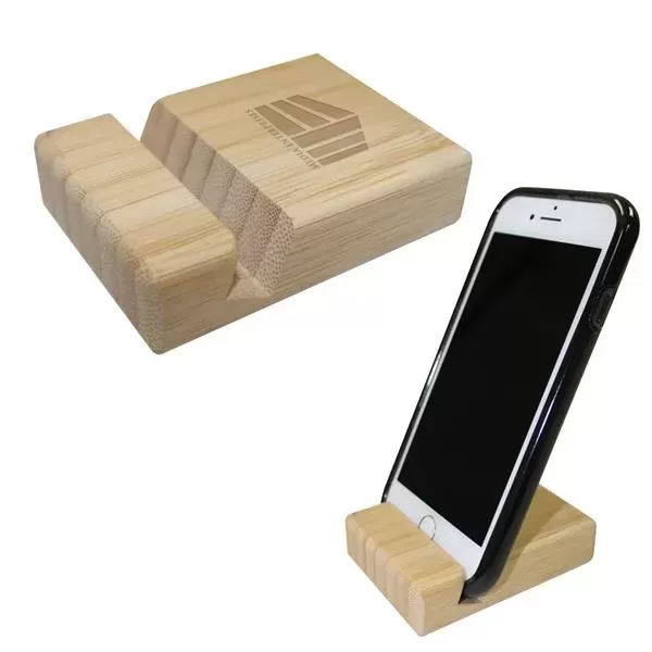 Bamboo black phone stand