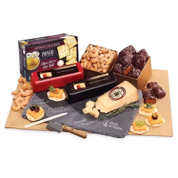 Slate cheese plate packaged