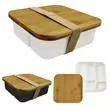 Bento box with bamboo