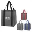 Heathered non-woven shopper tote