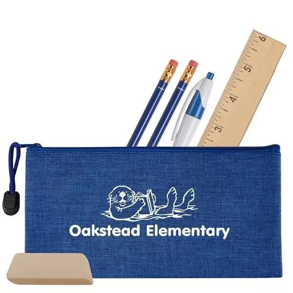 School kit with zippered