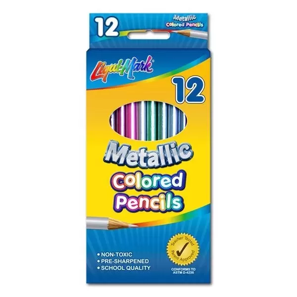 12 Pack Metallic Colored