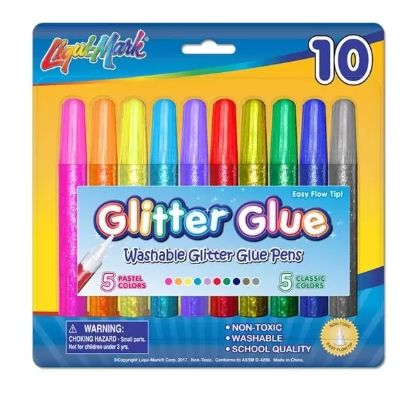 10 Pack Glitter Glue