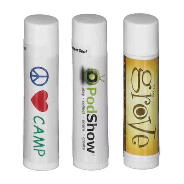 Personalized full color process Promo lip balm