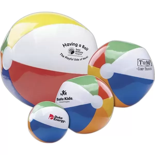 Custom imprinted promotional beach ball