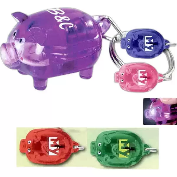 Translucent colored pig key