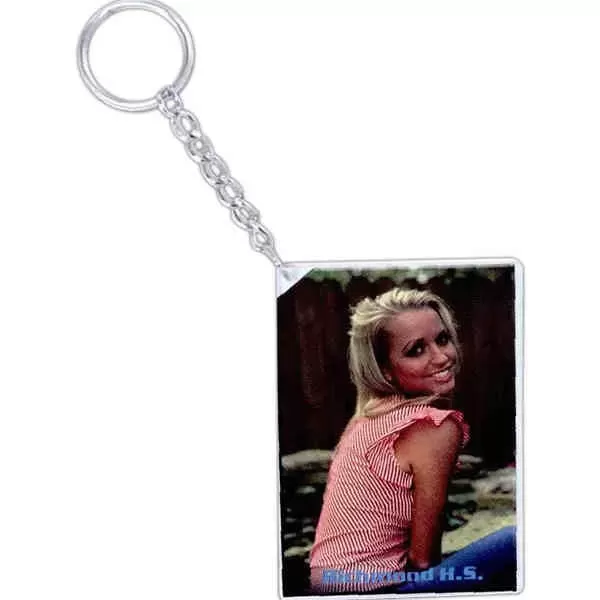 Slip-in key tag with