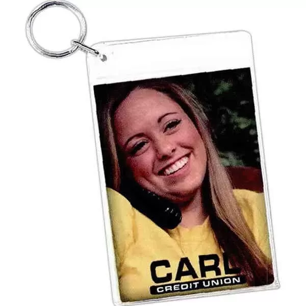 Slip-in key tag with