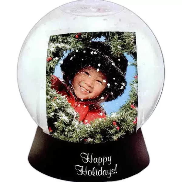 Sphere shaped snow globe