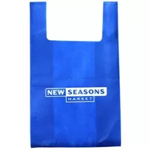 Custom imprinted reusable shopping bag