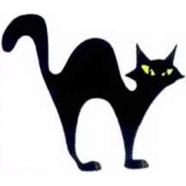 Custom Imprinted Black Cat Tattoo