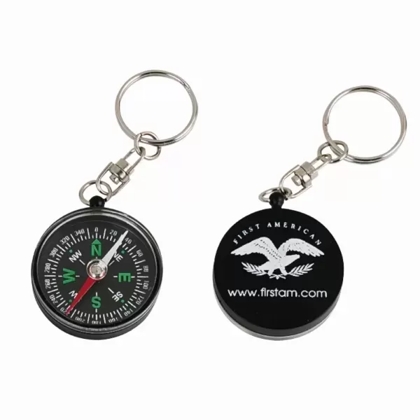 Key chain with compass.