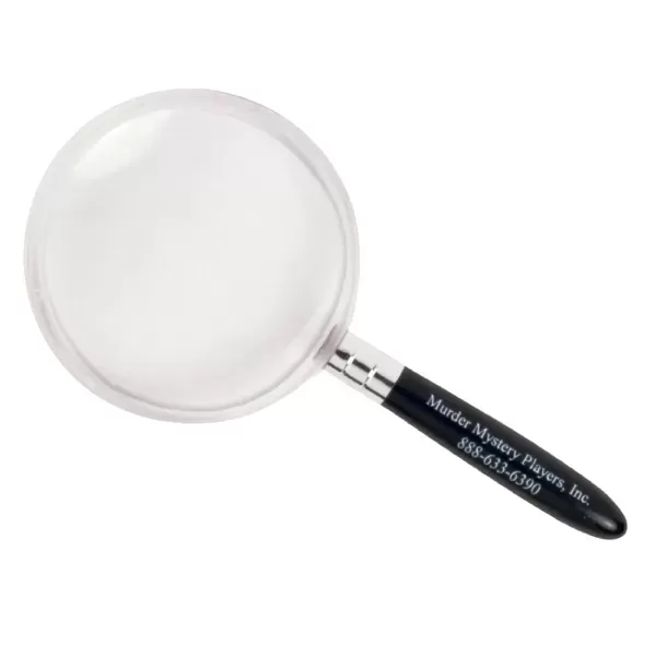 Magnifying glass with black