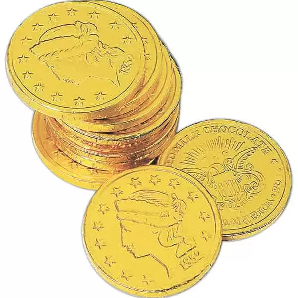 Dollar size chocolate coin