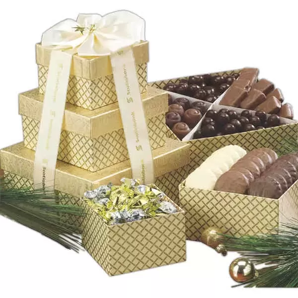 Chocolate lovers gift tower.
