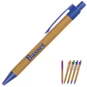 Custom imprinted promotional bamboo pen