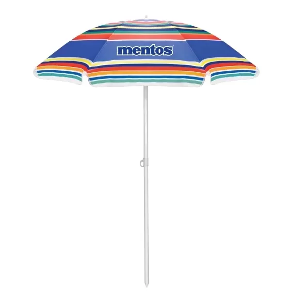 Custom imprinted promotional beach umbrella