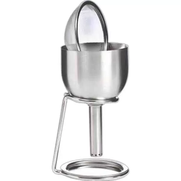 Stainless steel decanting funnel