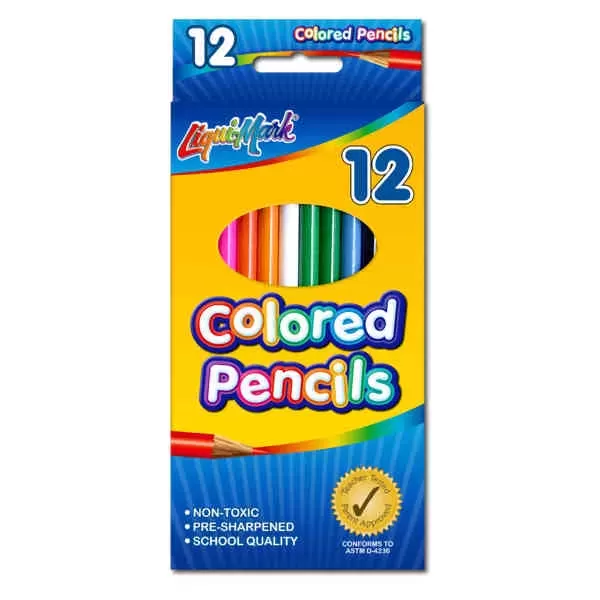12 Pack Colored Pencils