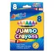 8 Pack Jumbo Crayons