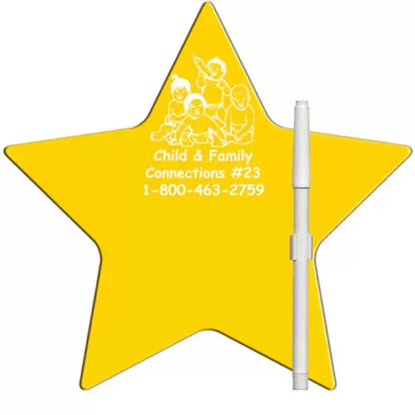 Star shaped dry erase
